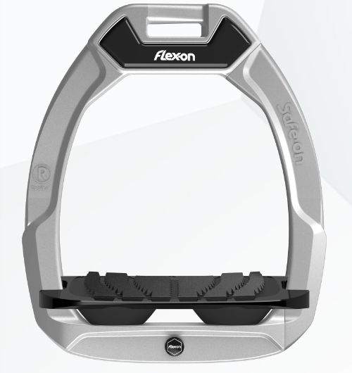 Strzemiona bezpieczne Flex-On SAFE-ON Grey/Black/Black Z Skośne, kolce - Cavalo